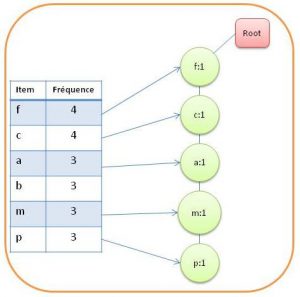 Insertion des éléments dans FP-tree
